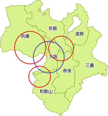 近畿の古本出張買取map2